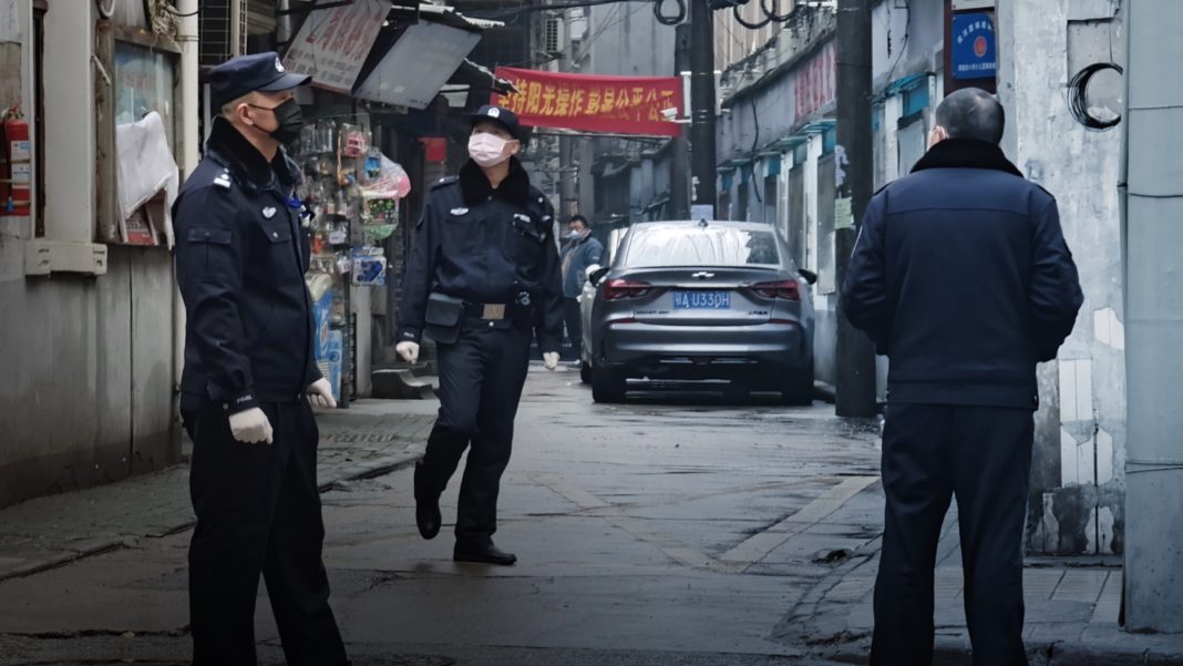 Police, China, Protest, Coronavirus