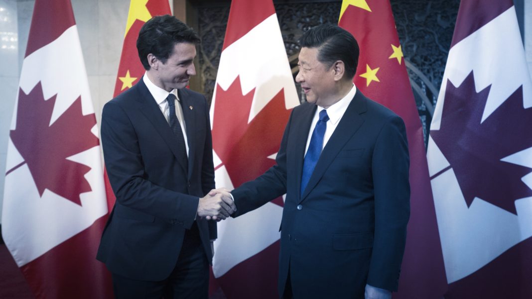 Chinese XI Jinping, Canadian Justin Trudeau