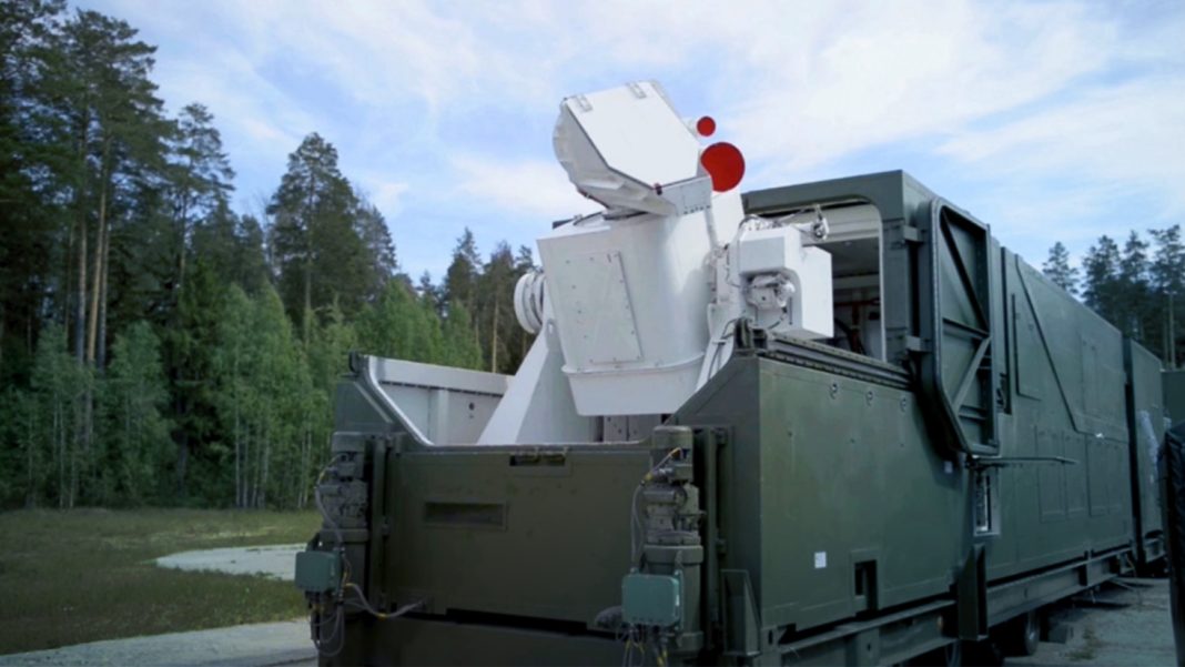Russian The mobile Peresvet high energy laser weapons system.