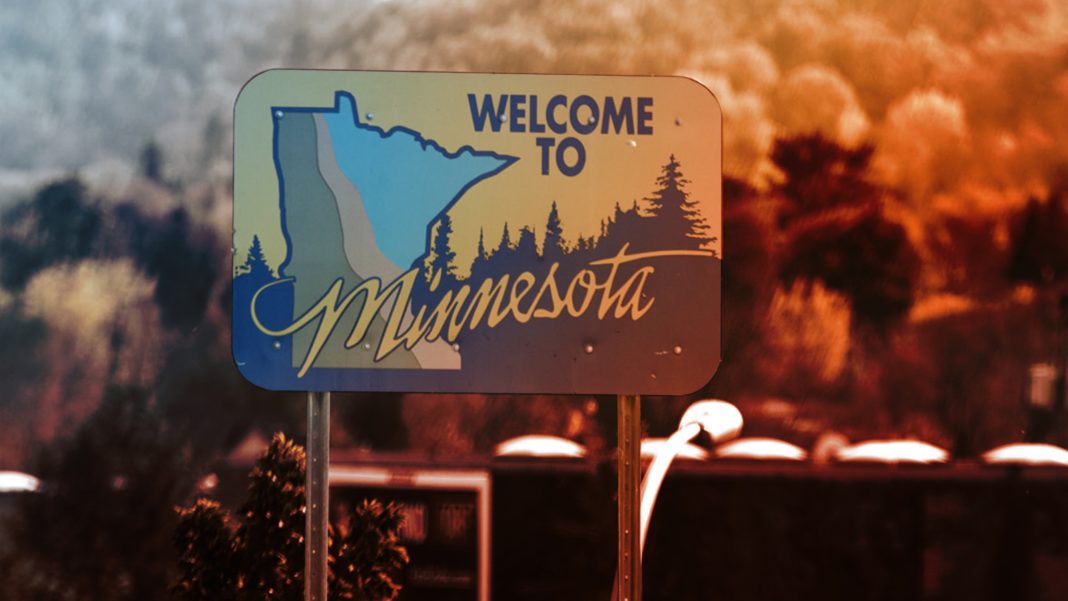 Welcome to Minnesota sign