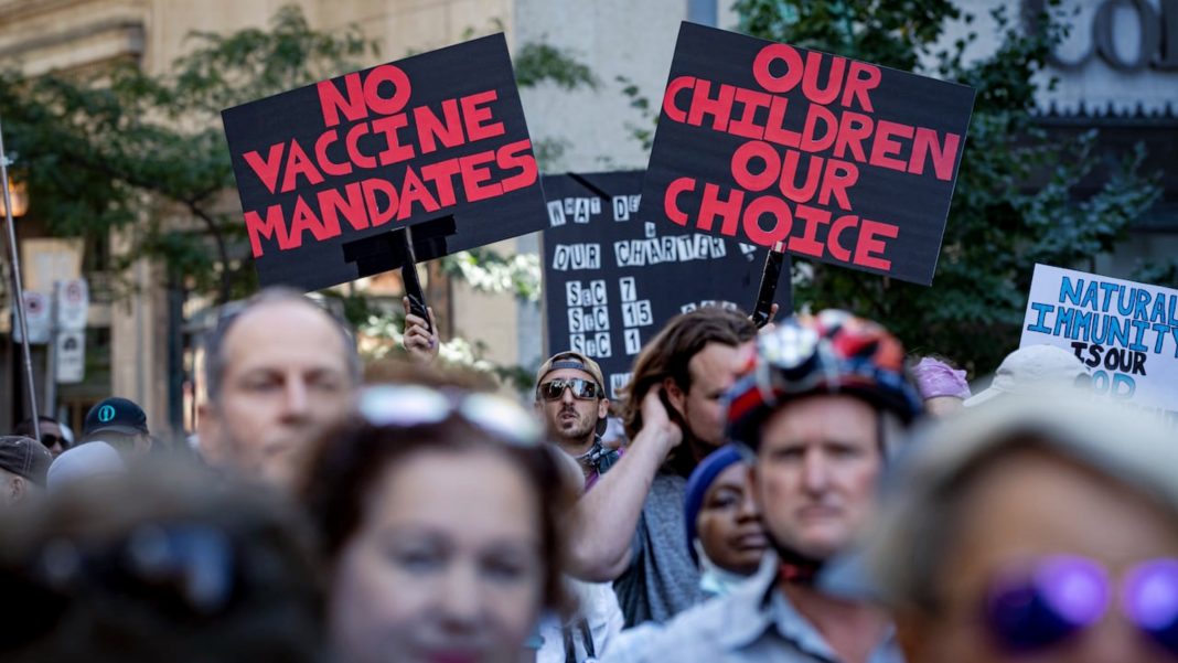 Vaccine protest