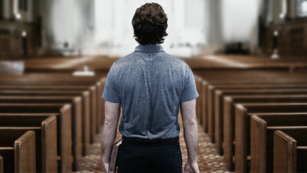 Man standing In Church