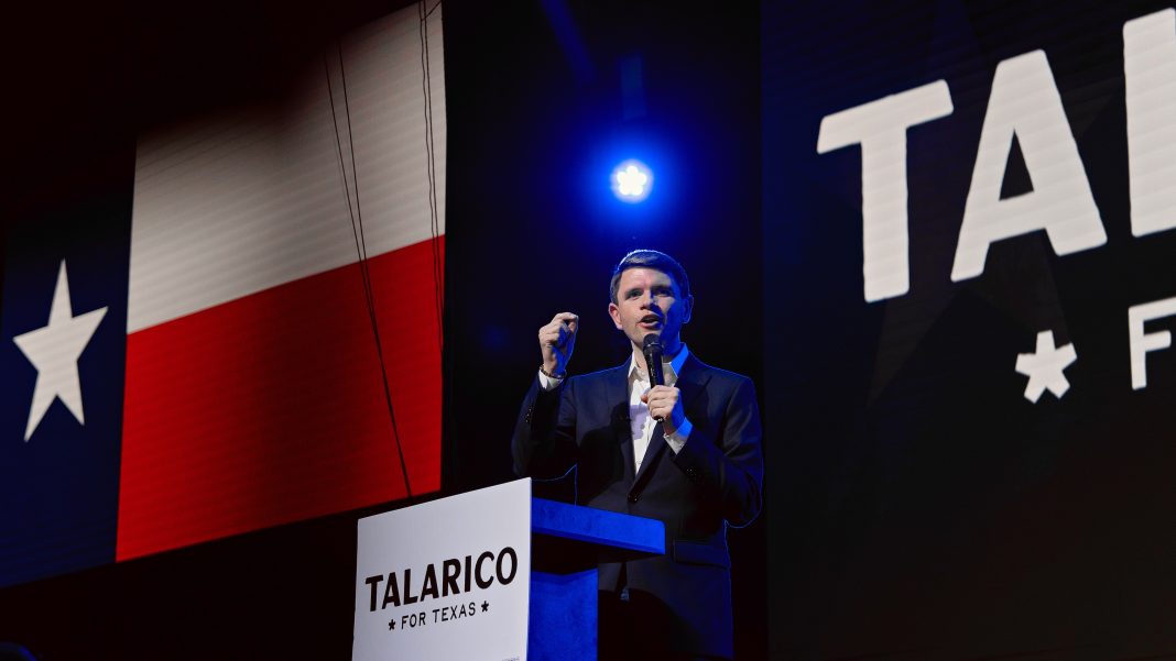 texas senate candidate james talarico holds campaign rally in houston on eve of primary election