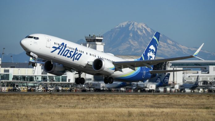 alaska boeing 737 max 9 seatac rainier 2023 2
