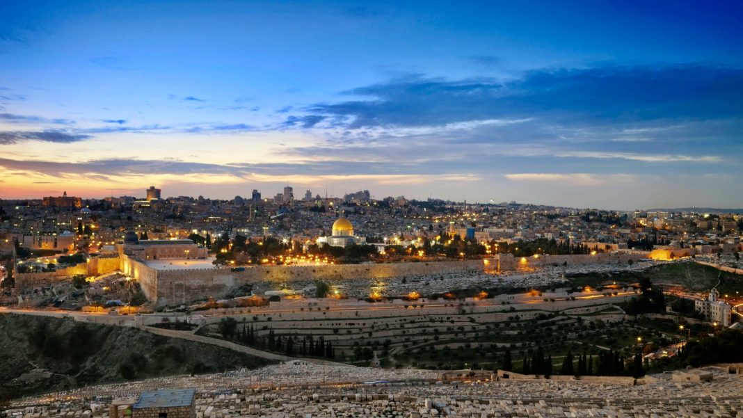 view to jerusalem old city. israel